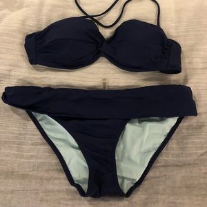 Victoria’s Secret Navy blue bikini. 34/B...medium